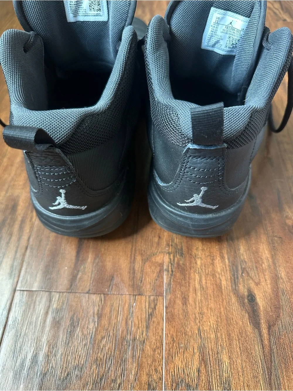 Jordan Black High-Top Athletic Sneakers